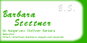 barbara stettner business card